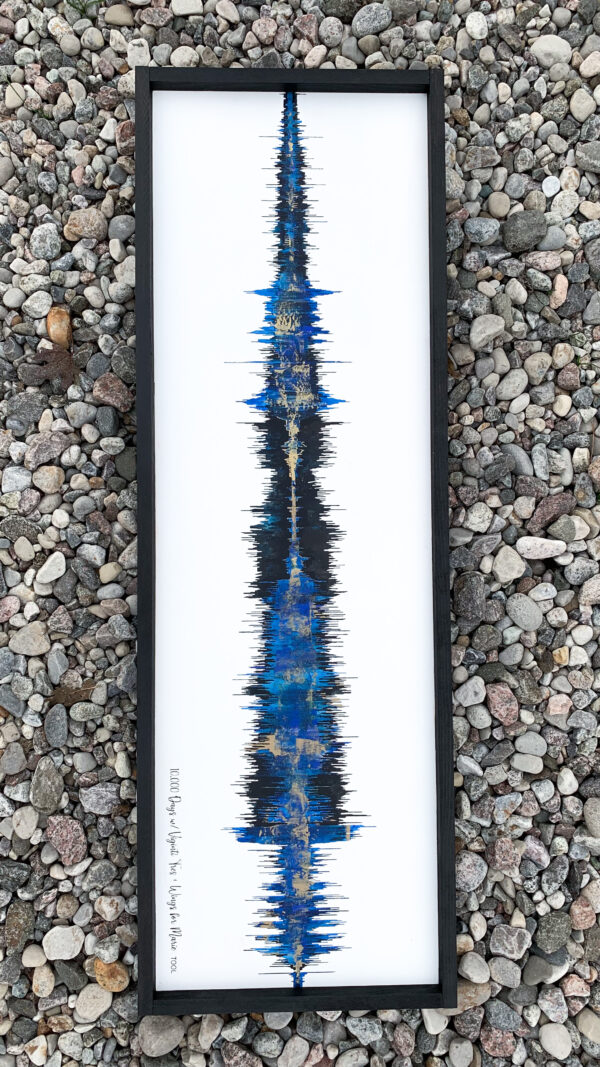 Dual soundwave painting - layered songs