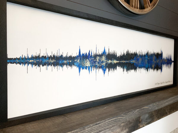 Dual soundwave painting - layered songs