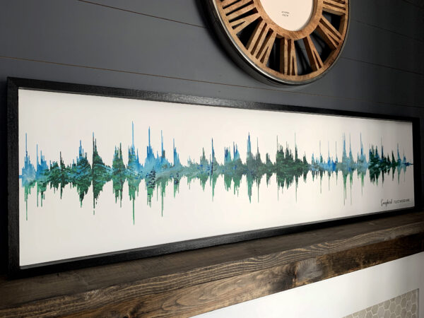 Soundwave painting with trees